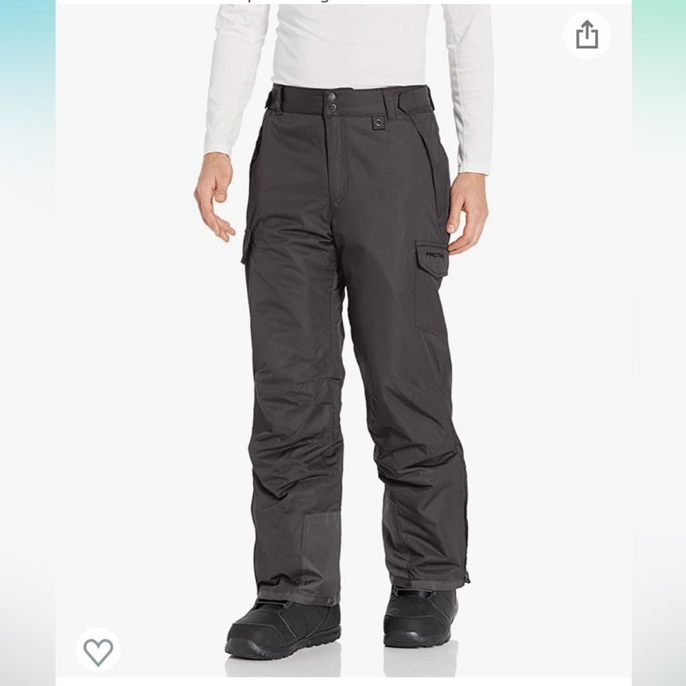 NWT! SkiGear Men's Snow Pants Cargo Pants | Large/30” Inseam; Charcoal